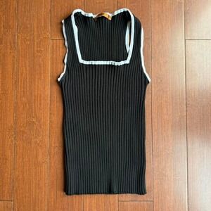Black and White Bellini Sweater Tank